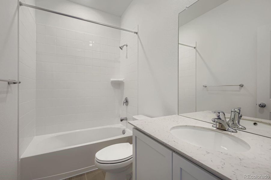 Furnished interior view inside a new home in Ledge Rock: The Petal Collection, Johnstown (Image 6).