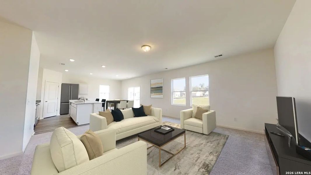 Furnished interior view inside a new home in Cordova Trails, Seguin (Image 11). Furnished interior view inside a new home in Cordova Trails, Seguin (Image 11).