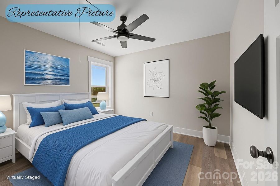 Virtually Staged - Bedroom 3 Virtually Staged - Bedroom 3