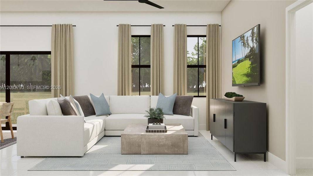 Furnished interior view inside a new home in Sunstone, Homestead (Image 7). Furnished interior view inside a new home in Sunstone, Homestead (Image 7).