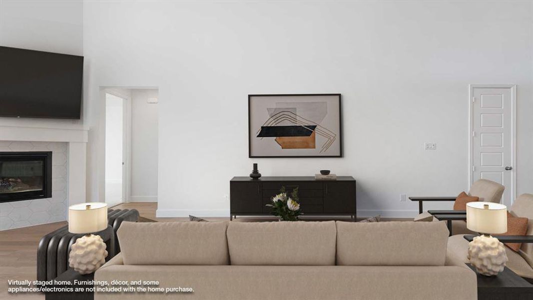 Furnished interior view inside a new home in Mosaic 50', Celina (Image 13). Furnished interior view inside a new home in Mosaic 50', Celina (Image 13).