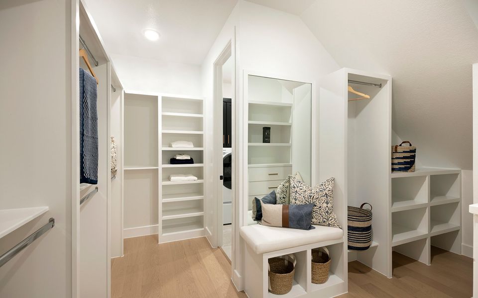 Representative furnished interior of a home built from the Lawrence by Brookfield Residential in Elyson, Katy (Image 12).