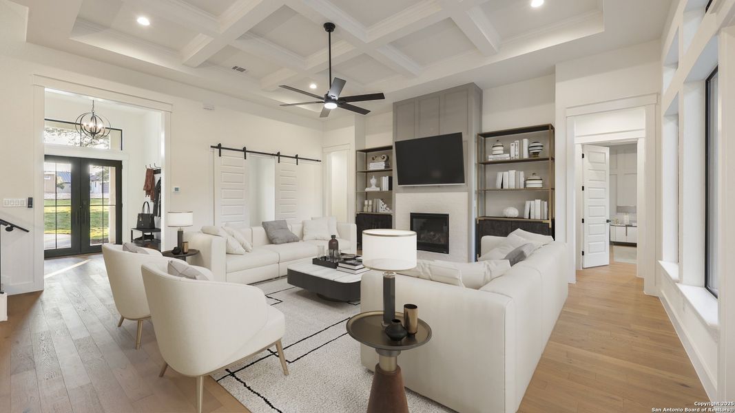 Furnished interior view inside a new home in , New Braunfels (Image 12).