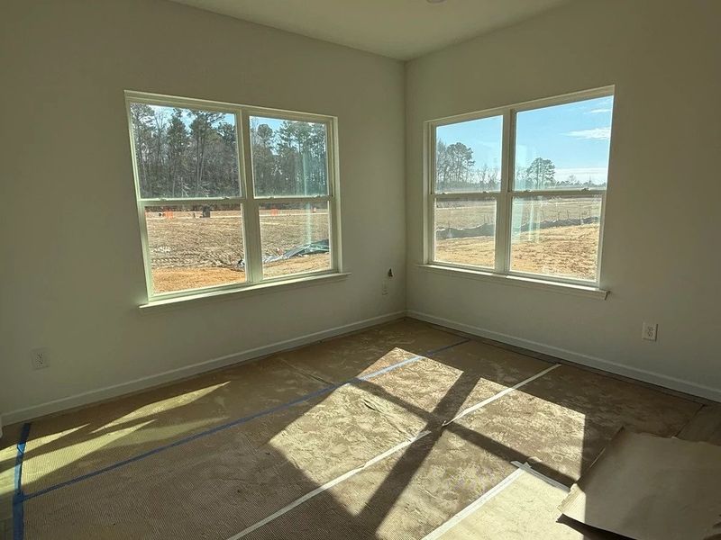 Breakfast Area featuring the AW Collection® Rosemary - Sunlit comfort with warm natural tones.