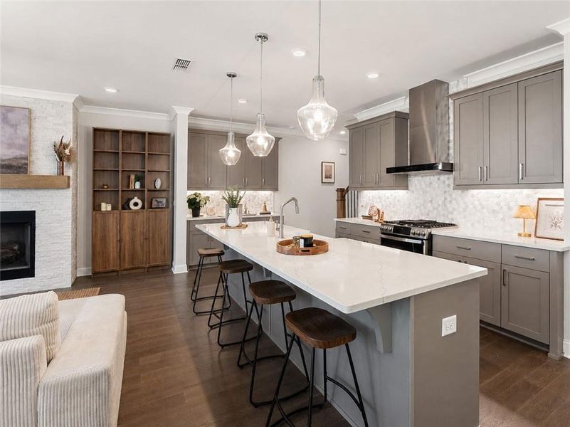 Furnished interior view inside a new home in , Johns Creek (Image 36).