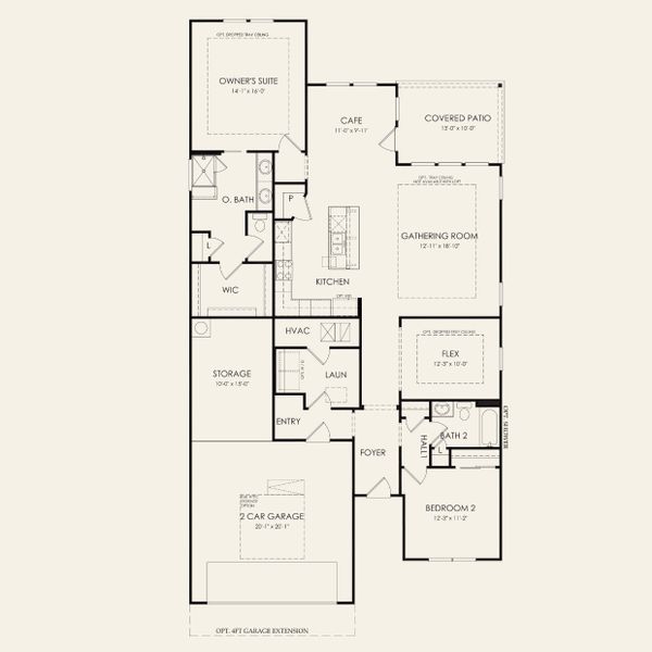 2D floor plan layout for the Mystique by Del Webb in Sun City Texas, Georgetown, TX (Image 5). 2D floor plan layout for the Mystique by Del Webb in Sun City Texas, Georgetown, TX (Image 5).