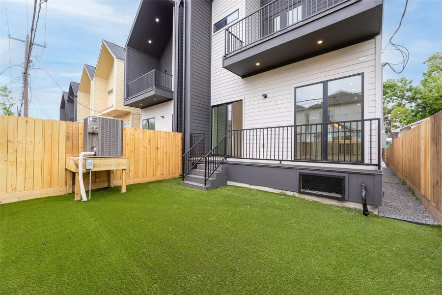 Exterior details and patio area of a home in , Houston (Image 31).