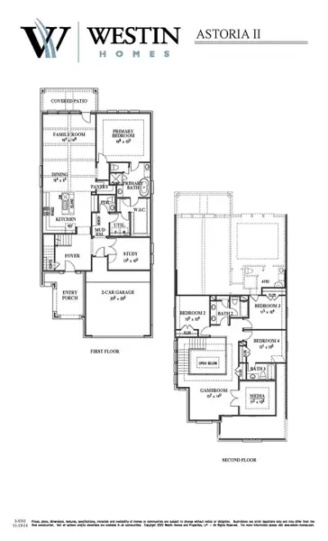 2D floor plan layout of this home in Grand Central Park, Conroe, TX (Image 3).