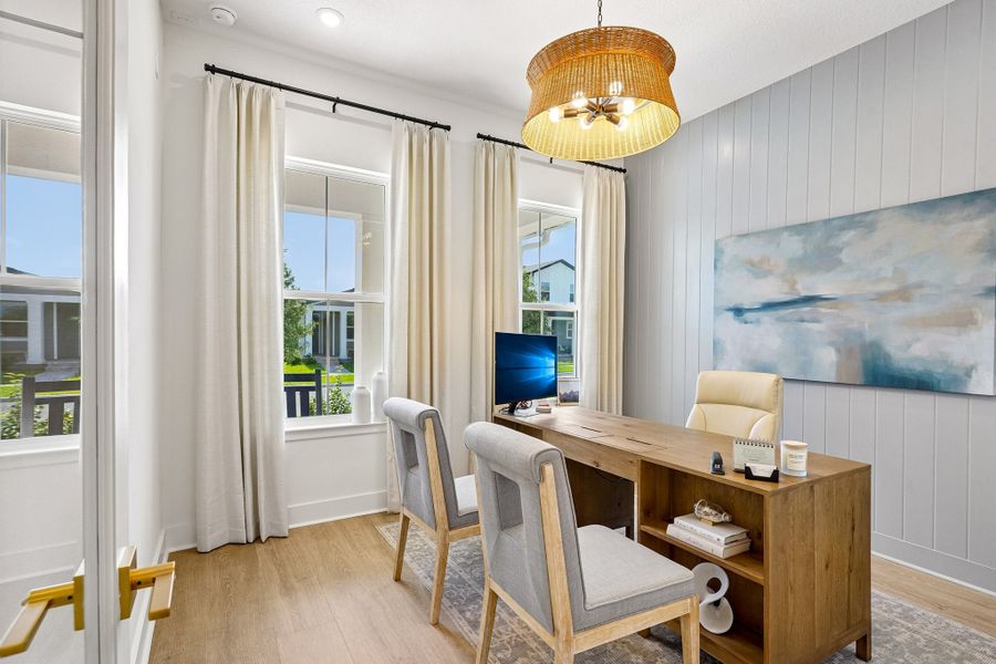 Furnished interior view inside a new home in Northlake at Ovation, Winter Garden (Image 18).
