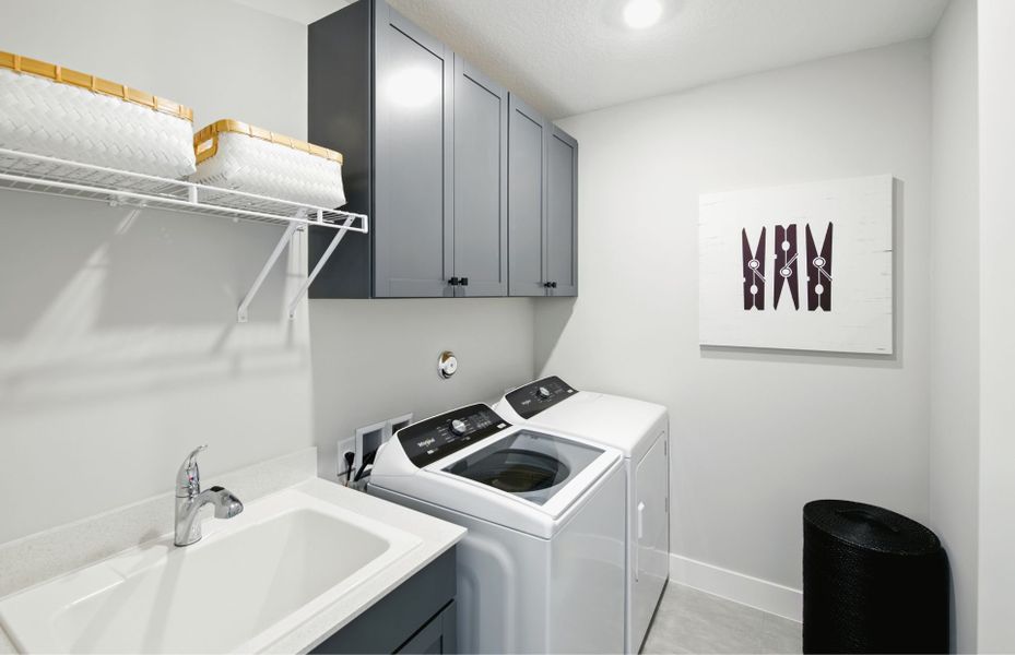 Laundry Room with Optional Storage
