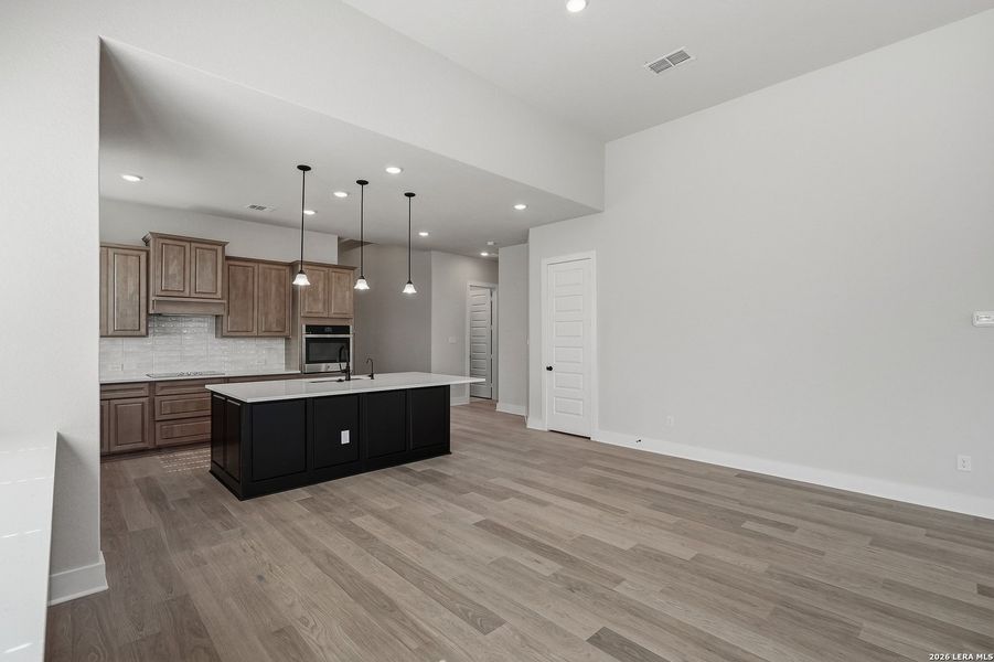Furnished interior view inside a new home in Alsatian Oaks, Castroville (Image 18).