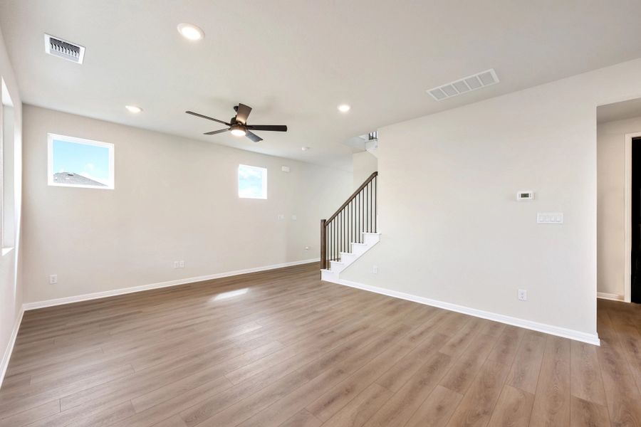 Spacious, unfurnished interior of a new home in The Cottages at La Cima, San Marcos (Image 24).
