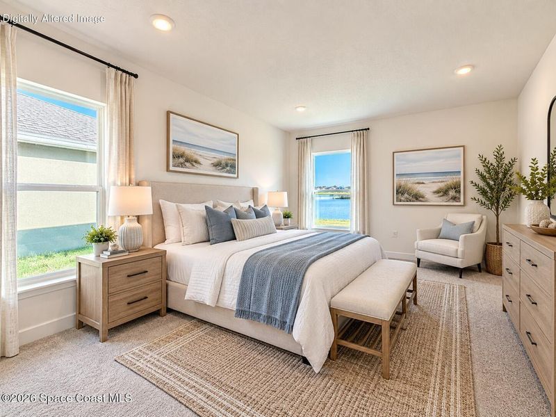 Furnished interior view inside a new home in St. John's Preserve, Palm Bay (Image 13). Furnished interior view inside a new home in St. John's Preserve, Palm Bay (Image 13).