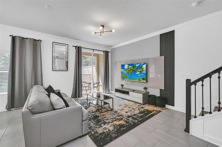 Furnished interior view inside a new home in , Kissimmee (Image 39).