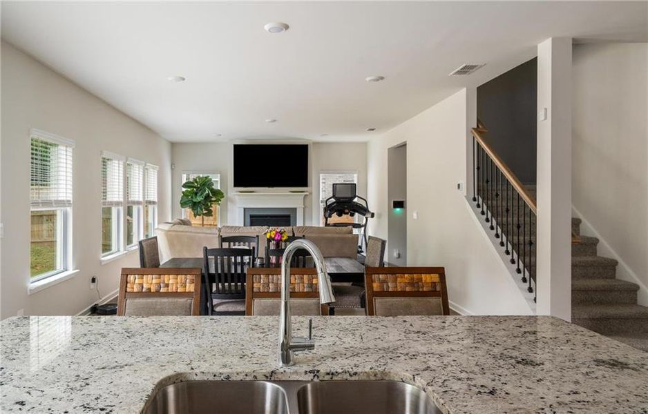 Furnished interior view inside a new home in Creekside at Oxford Park, Fairburn (Image 10). Furnished interior view inside a new home in Creekside at Oxford Park, Fairburn (Image 10).