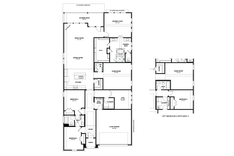 2D floor plan layout of this home in Azalea, Brookshire, TX (Image 3). 2D floor plan layout of this home in Azalea, Brookshire, TX (Image 3).