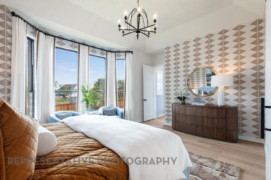 Furnished interior view inside a new home in Wolf Ranch, Georgetown (Image 37).