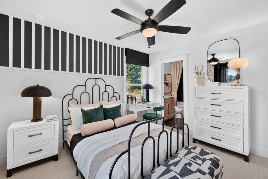 Representative furnished interior of a home built from the Wynfield by Pulte Homes in Bleckley Station, Ball Ground (Image 47).