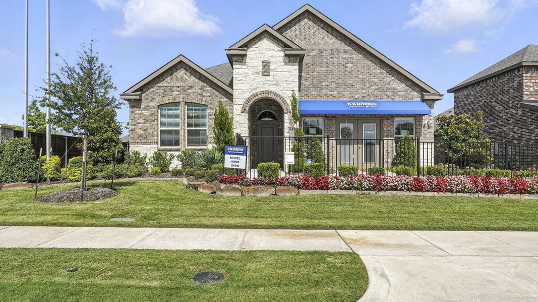 Representative exterior photo of a completed home built from the Avery by D.R. Horton in Madera, Royse City, TX (Image 22). Representative exterior photo of a completed home built from the Avery by D.R. Horton in Madera, Royse City, TX (Image 22).