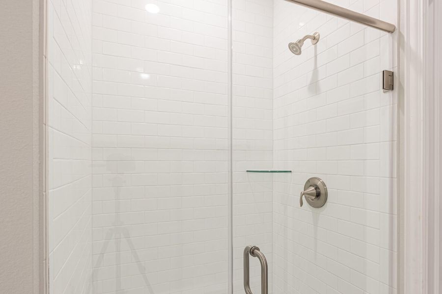 Seperate shower in primary bathroom