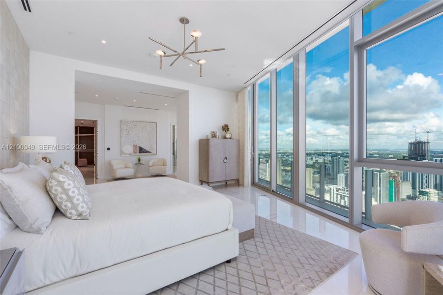 Furnished interior view inside a new home in , Miami (Image 12).