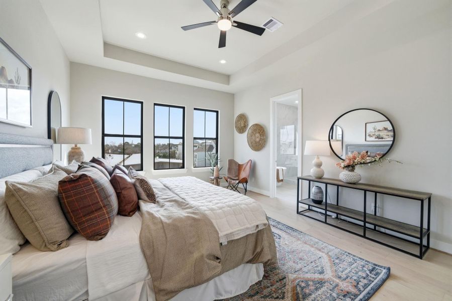 Furnished interior view inside a new home in Spring Valley Creek, Houston (Image 26).