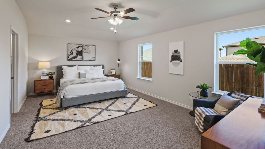 Furnished interior view inside a new home in Prairie Oaks, Oak Point (Image 18).