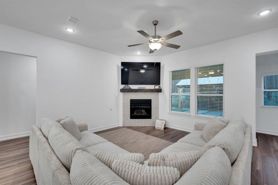 Furnished interior view inside a new home in Westside Preserve, Midlothian (Image 17).