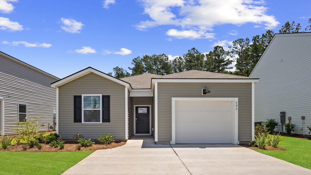 Front exterior of a new home in Rice Hope, Port Wentworth, GA, highlighting curb appeal (Image 1). Front exterior of a new home in Rice Hope, Port Wentworth, GA, highlighting curb appeal (Image 1).