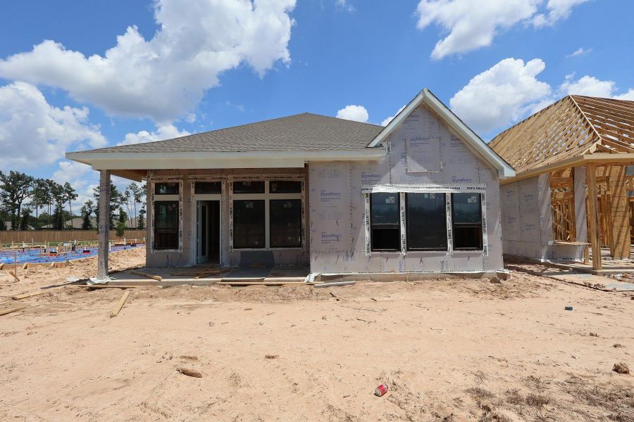 In-progress construction of a new home in The Highlands Encore - Tranquil Collection, Porter, TX (Image 4).