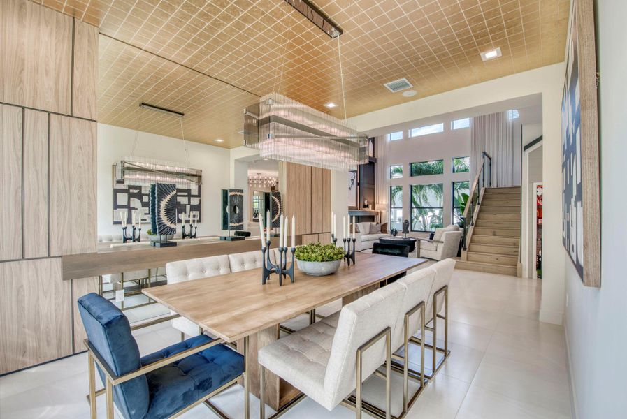 Furnished interior view inside a new home in Apex at Avenir, Palm Beach Gardens (Image 26).