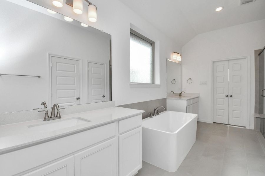 Furnished interior view inside a new home in 50' Traditional Homes at Elyson, Katy (Image 13).