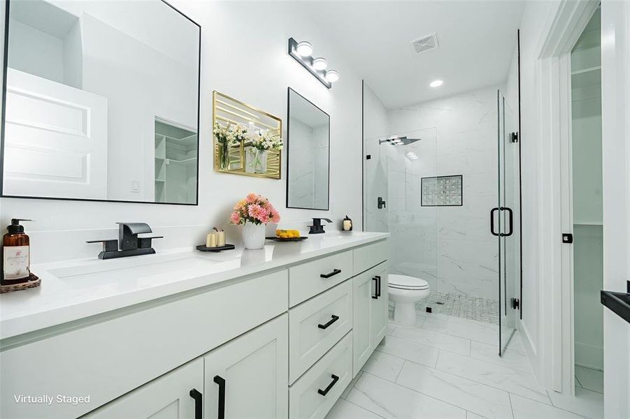 Furnished interior view inside a new home in , Malakoff (Image 6).