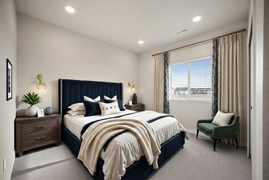 Furnished interior view inside a new home in Trails at Aspen Ridge-3, Colorado Springs (Image 8).