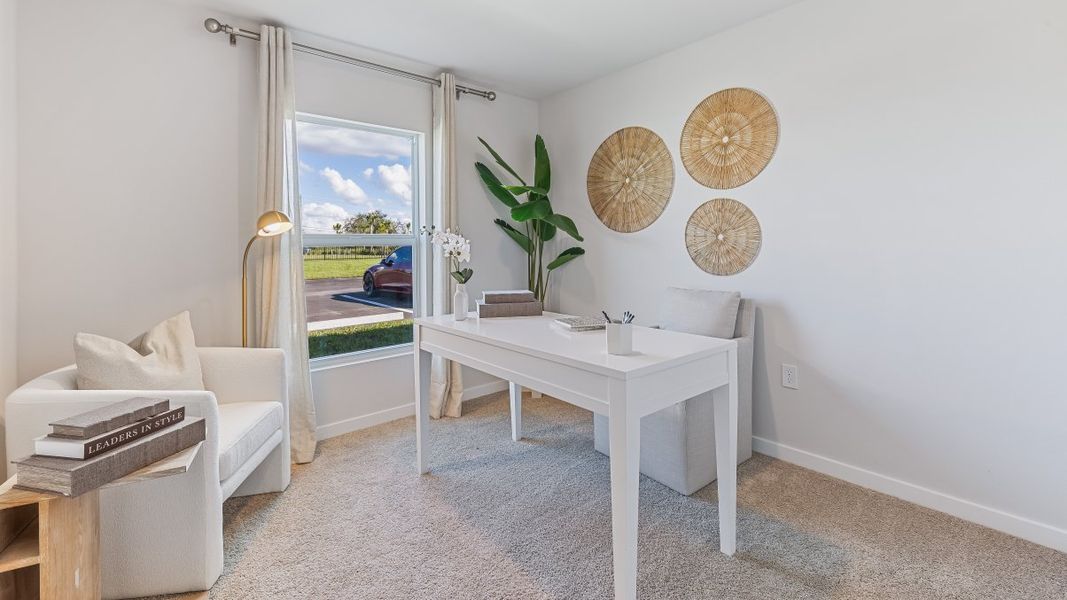 Representative furnished interior of a home built from the FREEPORT II by D.R. Horton in Palmetto Landing at Babcock Ranch Express, Punta Gorda (Image 13).