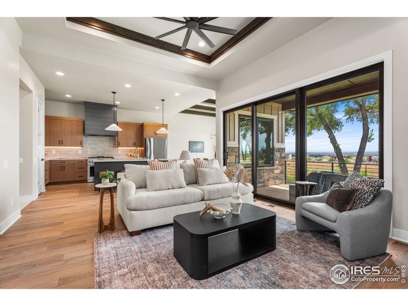 Large windows let in the light and views