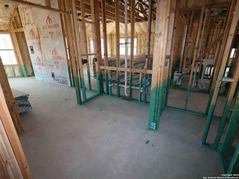 In-progress construction of a new home in Chaparral Ranch, Floresville, TX (Image 34).