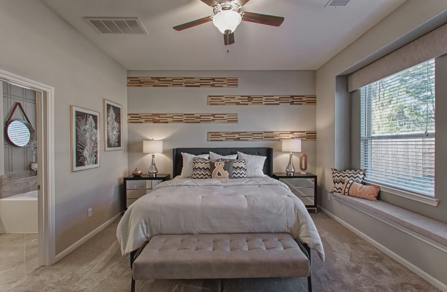 Representative furnished interior of a home built from the Lorne by Chesmar Homes in Brookewater 45's, Rosenberg (Image 10).