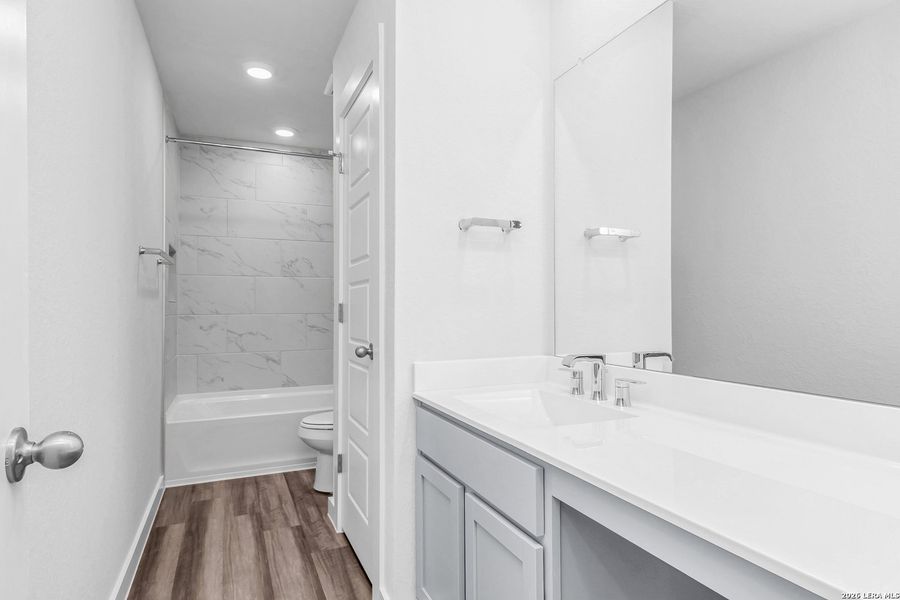 Furnished interior view inside a new home in , San Antonio (Image 12).