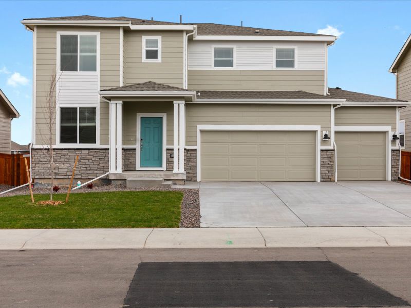 The Monarch floorplan image taken at a Meritage Homes community in Severance, CO