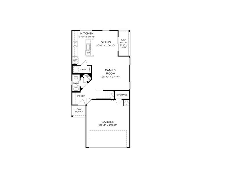 2D floor plan layout for the The Wilmington A by Davidson Homes LLC in South Ranch Southern Collection, Prescott, AZ (Image 3). 2D floor plan layout for the The Wilmington A by Davidson Homes LLC in South Ranch Southern Collection, Prescott, AZ (Image 3).