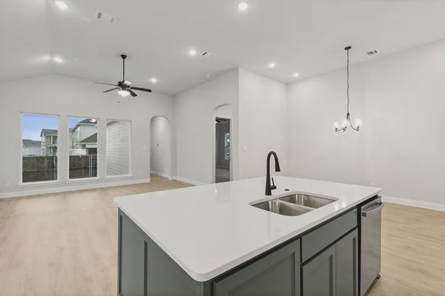Representative furnished interior of a home built from the Logan by Cambridge Homes in Lake Park, Rowlett (Image 12).