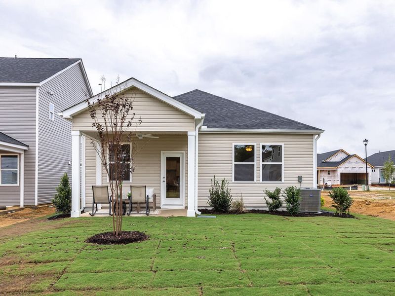 Exterior details and patio area of a home in Gregory Village, Lillington (Image 2).