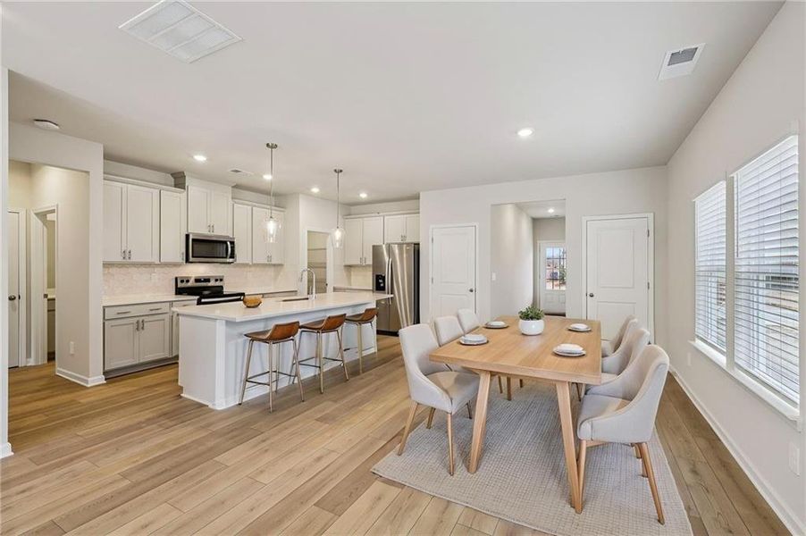 Furnished interior view inside a new home in Hawthorne Station, College Park (Image 7). Furnished interior view inside a new home in Hawthorne Station, College Park (Image 7).