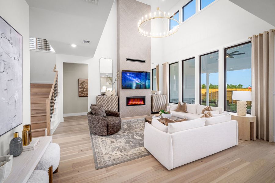 Representative furnished interior of a home built from the Gillett by Pulte Homes in Kuempel Farms, Pflugerville (Image 50).