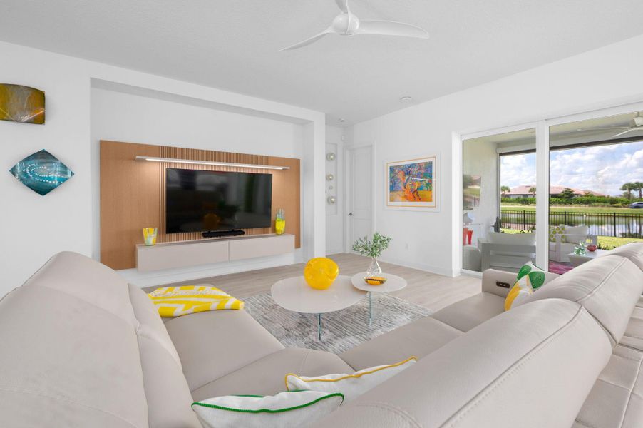 Furnished interior view inside a new home in , Port St. Lucie (Image 22).