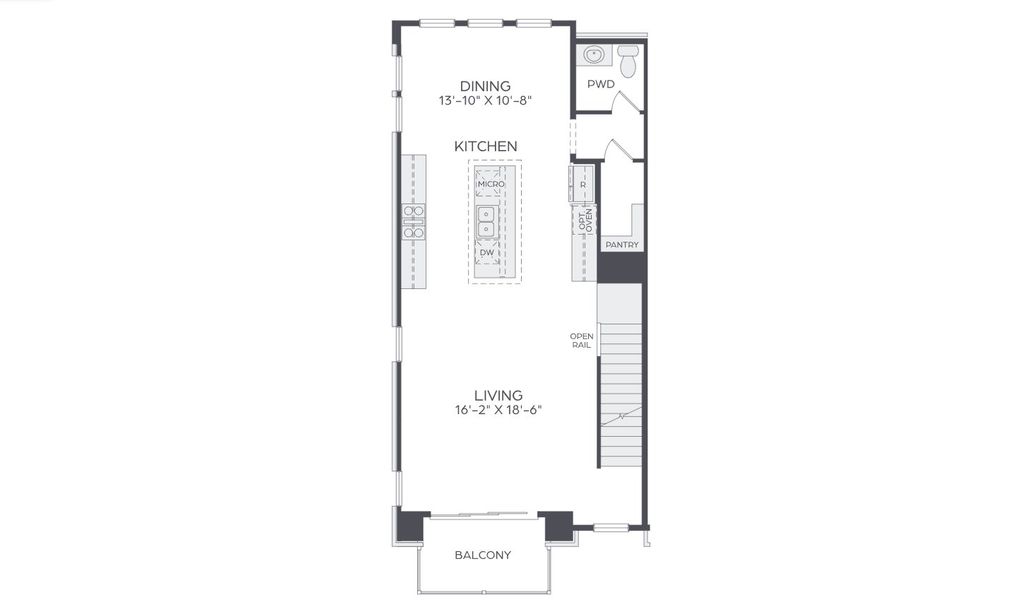 2D floor plan layout for the Magnolia End Left by Cadence Homes in The Preserve on the Park, Addison, TX (Image 4). 2D floor plan layout for the Magnolia End Left by Cadence Homes in The Preserve on the Park, Addison, TX (Image 4).