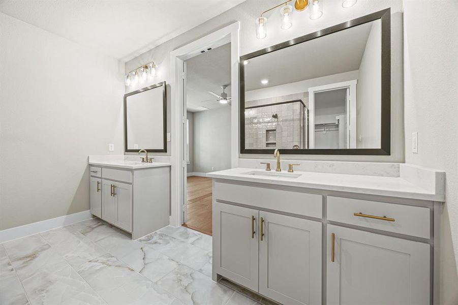 Furnished interior view inside a new home in Fields, Frisco (Image 8).