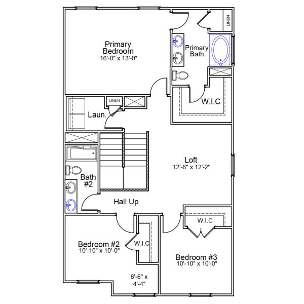 2D floor plan layout of this home in Laurinton Farms, Hopkins, SC (Image 4).