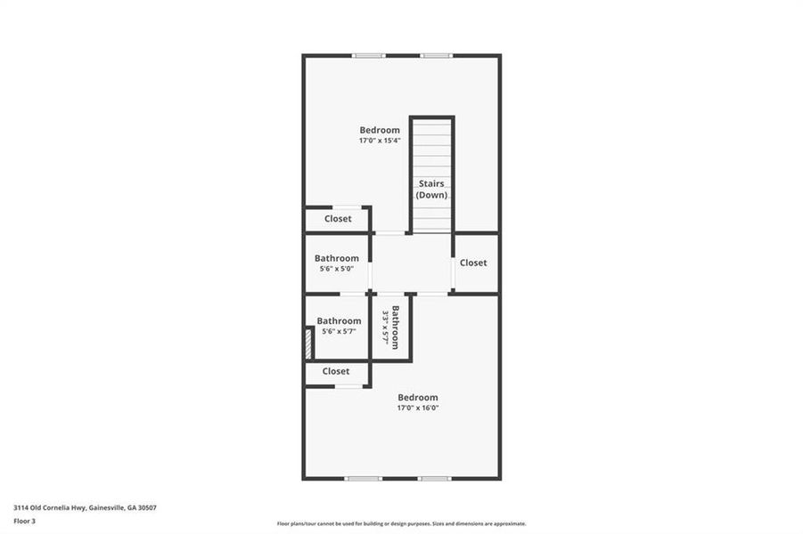 2D floor plan layout of this home in , Gainesville, GA (Image 38).